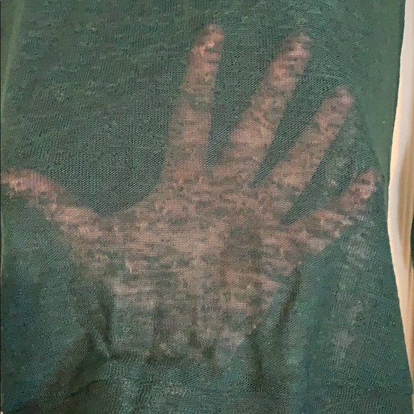 Cute Sheer Forest Green Sheer Top - Picture 8 of 11